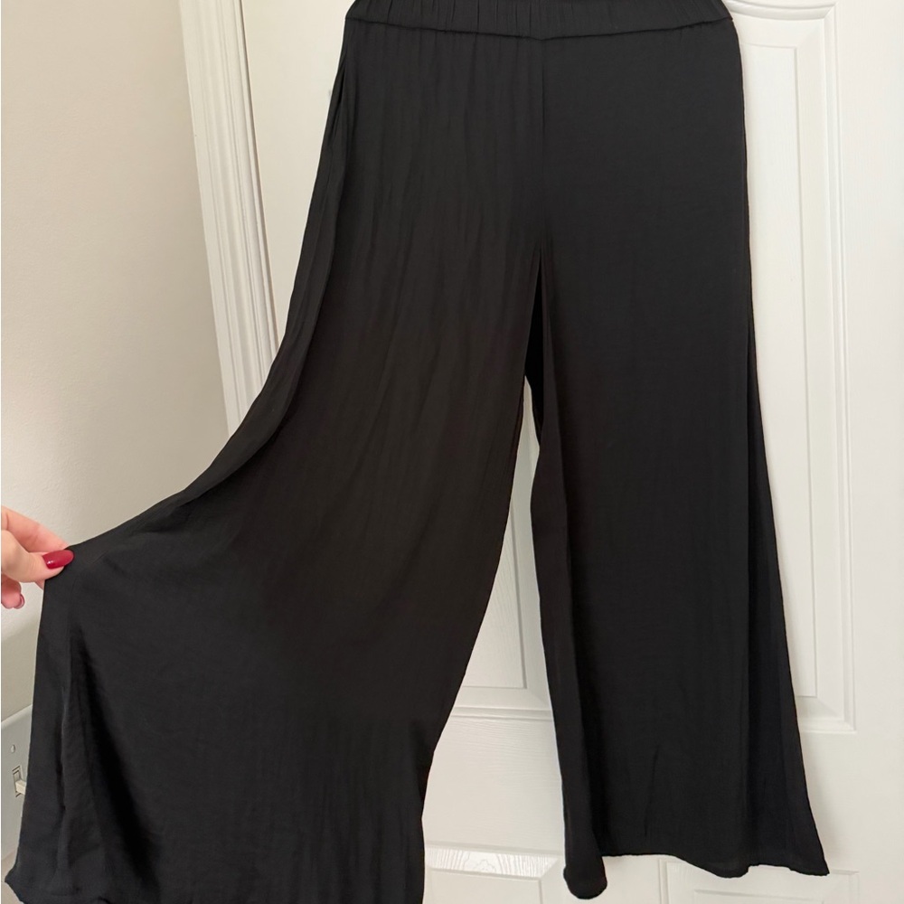 Zara Black Wide-Leg Pants